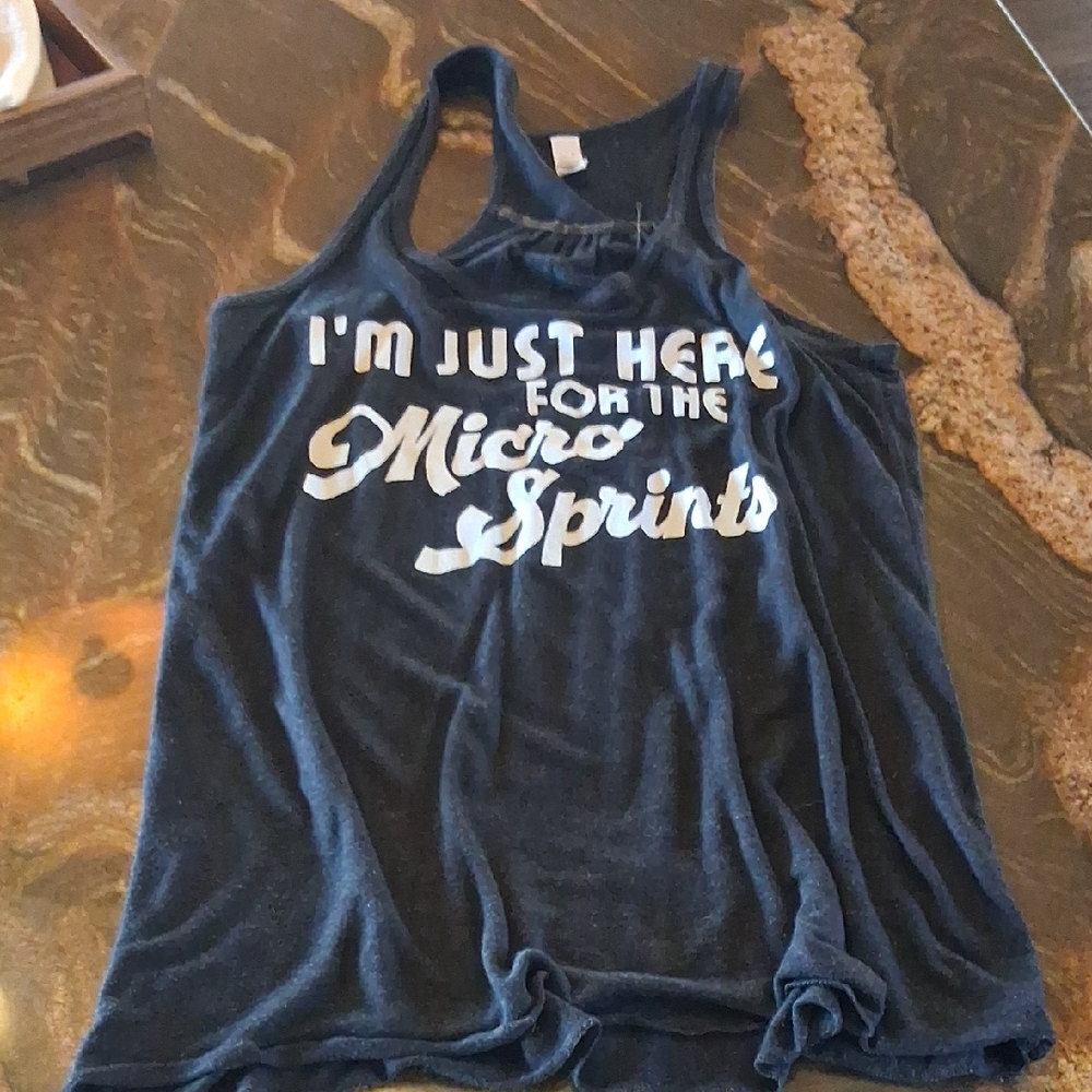 Bella Canvas Dark Heather Dirt Track Racing Tee
